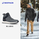 迪卡儂（DECATHLON）登山鞋男戶外防水徒步鞋棉鞋保暖東北冬季雪地鞋雪地靴SH500 男款 星際灰 40