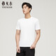 雅戈爾T恤男【純棉】微彈柔軟親膚圓領(lǐng)T純色短袖商務(wù)休閑運動(dòng)T恤 白色VSPC533094BYA 3XL