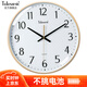 天王星（Telesonic） 掛鐘客廳鐘表2025新款簡(jiǎn)約創(chuàng)意時(shí)鐘表掛墻免打孔石英鐘薄邊掛表 香檳金直徑36cm