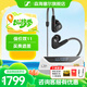 森海塞爾（Sennheiser）IE900/IE600/IE300旗艦級HIFI高保真超寬單動(dòng)圈單元可拆卸MMCX掛耳式耳機 高保真發(fā)燒有線(xiàn)耳機耳塞 IE300+山靈UA4銀色 便攜耳放