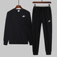 耐克（NIKE）套裝男裝兩件套 25秋季新款健身訓(xùn)練簡約時(shí)尚衛(wèi)衣 休閑褲衛(wèi)褲長褲 熱推/衛(wèi)衣衛(wèi)褲2件套/曬圖退10 2XL/185