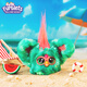 孩之寶（Hasbro）菲比小精靈furby玩偶毛絨玩具公仔多音效互動(dòng)掛件夏日菲比F8894