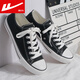 回力男鞋帆布鞋男女經(jīng)典款男女情侶黑白高低幫休閑運動(dòng)板鞋子男女 HL391黑色 42