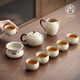 尚言坊汝窯功夫茶具整套高檔家用陶瓷泡茶茶壺茶杯個(gè)人專(zhuān)用器具全套裝