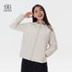 KOLON SPORT可隆女士運動外套圓領(lǐng)撞色戶外露營防風防潑水棉服
