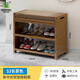 鞋架簡(jiǎn)易門口放家用可坐鞋凳式鞋柜多層經(jīng)濟(jì)型室內(nèi)好看收納換鞋凳 53款條形茶色軟墊換鞋凳
