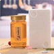琉陽 大小八角蜂蜜瓶玻璃瓶 醬菜果醬瓶 密封罐 蜂蜜瓶 1斤裝古銅蓋泡沫盒10個360ml