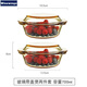 WINEWINGS微波爐耐熱玻璃碗熱飯蒸米飯器皿專(zhuān)用帶蓋餐具烘焙碗家用泡面湯煲 700ml兩件套