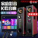 索愛（soaiy）K25家庭影院KTV音響藍牙電視客廳會議環(huán)繞家用卡拉OK低音炮K歌唱歌組合落地音箱 K25家庭音響+雙話筒