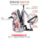 Forever cultivate校園百搭中學(xué)生書包可愛貓咪印花雙肩包男女旅行大容量背包電腦包 912乖巧貓雙層升級版加大號
