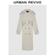 UR2024冬季新款女裝都市英倫風(fēng)垂感雙排扣廓形風(fēng)衣UWG140143