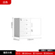 辦公室文件柜鐵皮柜家用矮柜工具儲(chǔ)物柜抽屜柜雜物收納柜保險(xiǎn)柜 白色偏四抽矮柜