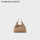 CHARLES&KEITH時(shí)尚柔軟鏈條單肩云朵包女生日禮物送女友CK2-10151320 Sand沙色 S