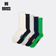 Happy Socks女男春夏款白色黑色穿搭襪子棉襪中筒襪5雙裝 日常配色 5雙 M 36-40