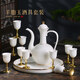 聚均閣 白酒杯套裝家用景德鎮(zhèn)陶瓷中式仿古酒具酒壺酒杯小酒盅分酒器 羊脂玉12件套（1壺10杯1托盤） 禮盒裝
