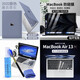森膜 2022款MacBook Air M2 13.6英寸保護殼Pro M1蘋(píng)果筆記本電腦全套機身外殼保護套 保護殼+鍵盤(pán)膜+磁吸式防窺膜+清潔套裝【留言顏色】 22款Air M2 13.6英寸【A2