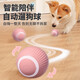 華元寵具（hoopet）狗狗玩具球耐咬自嗨解悶自動(dòng)逗狗神器寵物電動(dòng)小狗智能彈力遛狗球 自動(dòng)逗狗球 粉色