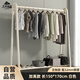 圣諾依琳衣帽架服裝展示架落地掛衣架家用臥室衣服收納架 150*170白