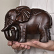 一木代傳 木雕大象擺件開(kāi)業(yè)禮品家居裝飾品喬遷新居玄關(guān)電視柜大象擺設 黑檀木精雕象長(cháng)28cm單只