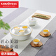 金灶（KAMJOVE）整套功夫茶具 白瓷茶具套組陶瓷整套茶具茶杯泡茶器 簡(jiǎn)約組合套裝