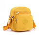 雙星包包女包斜挎包休閑韓版單肩背包女款通勤百搭手機包 金黃色升級標準號
