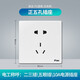 三雄極光 空調墻壁開(kāi)關(guān)電源插座 五孔插座網(wǎng)線(xiàn)面板 插座 單相二三極插 10A250V 白色