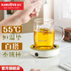 金灶（KAMJOVE）恒溫保溫杯墊 USB家用辦公室茶水杯保溫底座加熱器茶具配件暖杯墊 WB-09(帶電源適配器)
