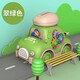 貝比心兒童卡通齒輪慣性車(chē)計程車(chē)玩具可拆收納箱模型車(chē)男孩女孩生日禮物 翠綠色