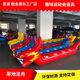 趣味運動(dòng)會(huì )道具充氣旱地龍舟戶(hù)外團建游戲器材毛毛蟲(chóng) 成人版加厚5人