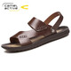 駱駝動(dòng)感(camel active)涼鞋男鞋夏季頭層牛皮真皮沙灘鞋男時(shí)尚涼鞋男兩穿 150012-511001672棕色 41
