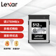 雷克沙（Lexar）512GB CFexpress Type B存儲卡 讀1750MB/s 富士佳能尼康適配 8K超清錄制 cfe卡（SILVER） 