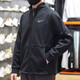 耐克（Nike）茄克男裝上衣春秋季新款拉鏈休閑運(yùn)動(dòng)背部印花舒適休閑夾克潮外套 DM5941-010/針織/黑色/內(nèi)里加絨 M