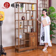 鴻韻天成紅木家具 非洲雞翅木（學(xué)名：非洲崖豆木）博古架 仿古中式實(shí)木客廳隔斷博物架古董架