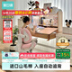 黑白調兒童S2兒童學(xué)習桌椅書(shū)桌學(xué)習桌兒童專(zhuān)用3-18歲實(shí)木可升降進(jìn)口山毛櫸