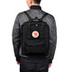 FJALLRAVEN北極狐雙肩包男休閑大容量背包女書包23510-550黑色16L夏季出游