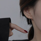 米蔓（MIMORE）S925銀一字流蘇耳環(huán)女時(shí)尚潮流高級感氣質(zhì)耳飾耳釘養耳洞睡覺(jué)免摘