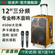 歐美聲高級移動(dòng)音響戶(hù)外k歌專(zhuān)業(yè)設備進(jìn)口三分頻大功率大音量藍牙音箱廣場(chǎng)舞唱歌演出便攜拉桿音響帶話(huà)筒 512V 12吋重低音 450W 2無(wú)線(xiàn)話(huà)筒+大禮包