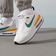 耐克（NIKE）男鞋 2025春秋新款AIR MAX氣墊休閑運動(dòng)鞋透氣輕便緩震跑步鞋 DV3489-100/白綠氣墊 42