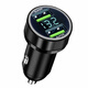 車(chē)載充電器超級快充240W雙口閃充24V貨車(chē)通用點(diǎn)煙器轉換usb充電器 120W數顯超級快充