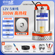 壹玖捌捌直流潛水泵澆菜12V24V48V60V種田農用船用灌溉直流泵電瓶車(chē)抽水機 12V-1寸300W-5米電線(xiàn)10米管