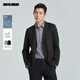 利郎空調服輕薄西服男外套單西夏季24男士西裝皮膚衣 黑色 175/88A 