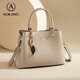 奧康（Aokang）包包女包新款時(shí)尚媽媽包通勤休閑單肩斜挎包生日禮物高級感實(shí)用 奶杏色