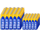 比苛（Pkcell）碳性干電池適用遙控器掛鐘鼠標 5號20粒+7號20粒