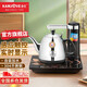 金灶（KAMJOVE）電熱水壺茶臺燒水壺多功能半自動(dòng)定量加水電水壺 微電腦控溫燒水壺茶具 T-25A 1L 【自動(dòng)上水 實(shí)時(shí)溫顯】