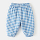 贏(yíng)一貝嬰兒格子防蚊褲夏季寶寶夏天長(cháng)褲男童休閑褲兒童透氣褲子裝