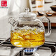 一屋窯制（YiWuYao）1800ML大容量耐熱玻璃直火壺煮茶壺?zé)ú鑹馗吲鸸杳簹怆娞諣t用 玻璃燒水壺 1.8L