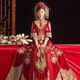 青羽 秀禾服新郎新娘2023年新款男裝中式秀禾結(jié)婚禮服秋季男女款 情侶蘇繡(女款) 3XL