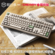 前行者CR108 櫻桃cherry軸機(jī)械鍵盤(pán)無(wú)線(xiàn)藍(lán)牙有線(xiàn)三模游戲電競(jìng)辦公電腦筆記本平板iPad通用外設(shè)茶軸 松綠