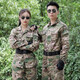 盾郎（donow）新款林迷彩服男套裝戶外迷彩耐磨防刮工作服學(xué)生演出服勞保服 cpu迷彩 185(XXXL)