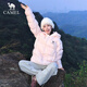 駱駝（CAMEL）【黑鉆5】戶外氣凝膠羽絨服24冬季新款男女同款保暖防潑水面包服 90絨 白玉粉 男女同款 A34CAPN750B M